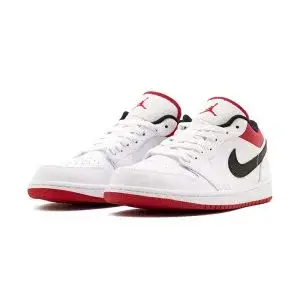 AIR JORDAN 1 LOW "White University Red Black" 46A338
