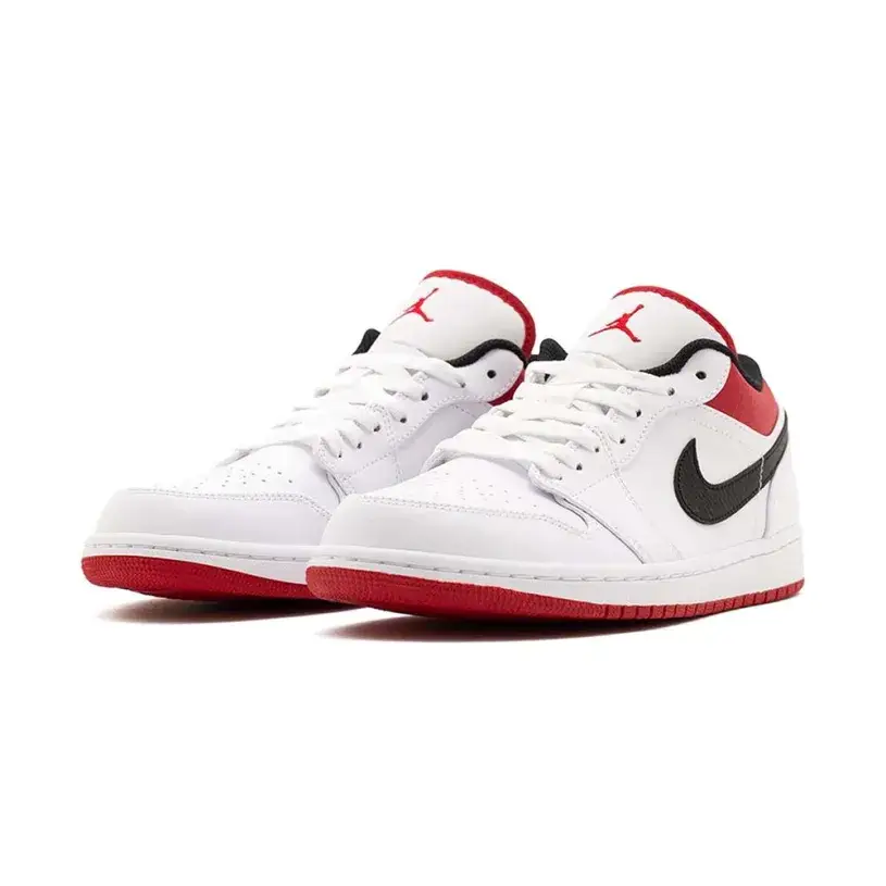 AIR JORDAN 1 LOW "White University Red Black" 
