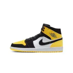Air Jordan 1 Mid Yellow Toe Black 9029421