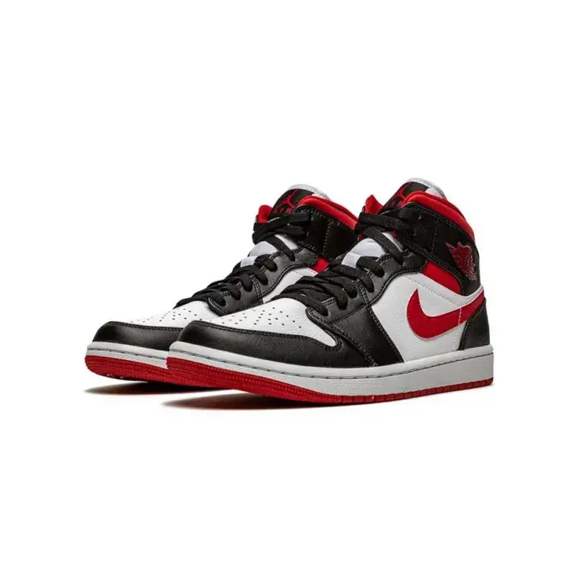 Jordan 1 Mid Gym Red Black White 
