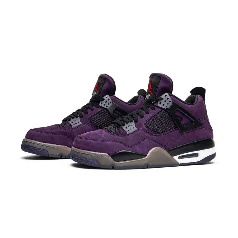 AIR JORDAN 4 X TRAVIS SCOTT PURPLE SUEDE 