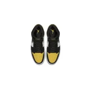 Air Jordan 1 Mid Yellow Toe Black