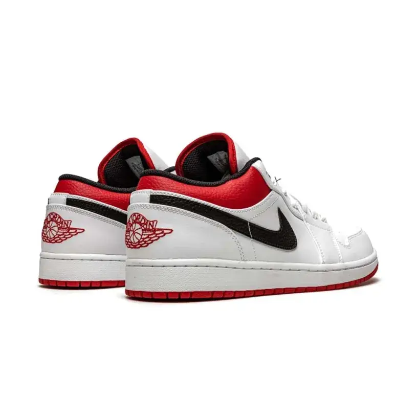 AIR JORDAN 1 LOW "White University Red Black" 