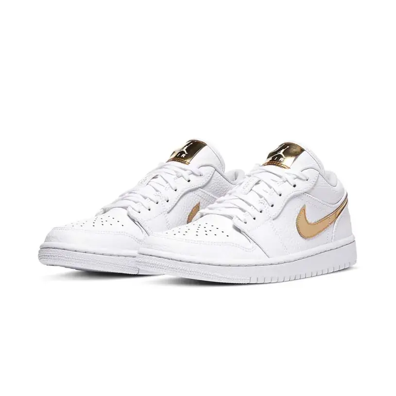 Air Jordan 1 Retro Low WMNS ‘White Metallic Gold’ 
