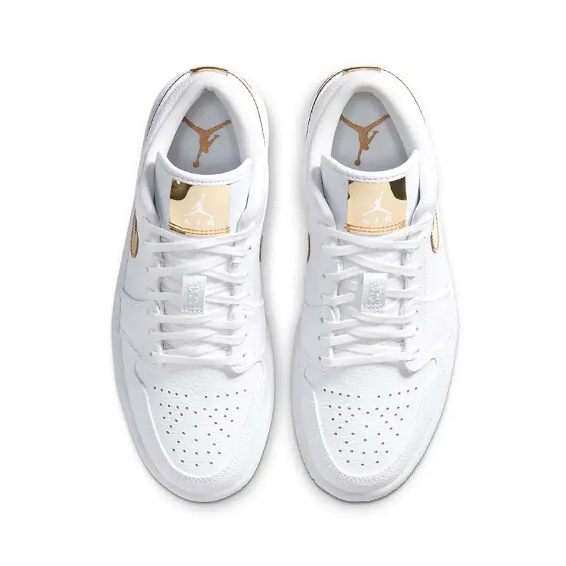 Air Jordan 1 Retro Low WMNS ‘White Metallic Gold’ 