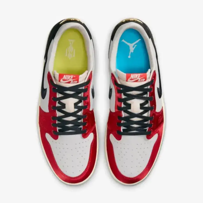 Air Jordan 1 Low OG x Trophy Room Sail and Varsity Red 